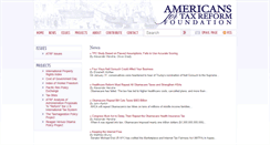 Desktop Screenshot of americansfortaxreformfoundation.org